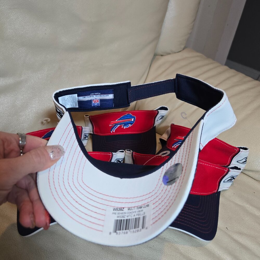 NWT Buffalo Bills Onfield Reebok Adjustable Strapback Visor Hat/Cap - Picture 6 of 7